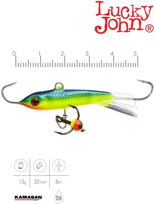 Балансир Lucky John CLASSIC 5 с тр. 50мм/29 блистер Балансир Lucky John CLASSIC 5 с тр. 50мм/29 блистер