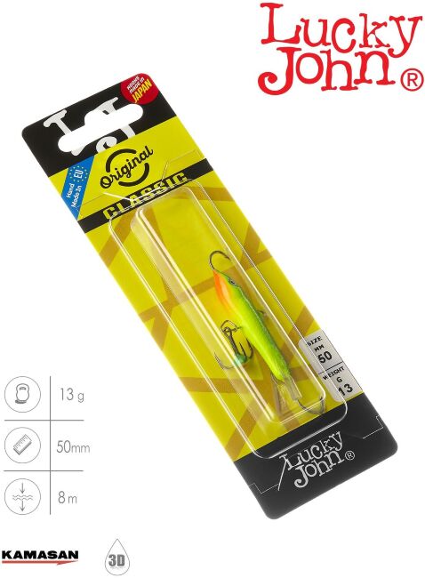 Балансир Lucky John CLASSIC 5 с тр. 50мм/29 блистер Балансир Lucky John CLASSIC 5 с тр. 50мм/29 блистер