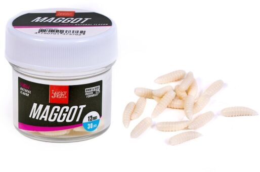 Насадки искусственные съедобные LJ Pro Series MAGGOT опарыш 12мм 30шт. Насадки искусственные съедобные LJ Pro Series MAGGOT опарыш 12мм 30шт.