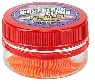 Силиконовая приманка DUNAEV DT Maggot Slim 50мм #201 оранжевый СЫР 6шт/уп Силиконовая приманка DUNAEV DT Maggot Slim 50мм #201 оранжевый СЫР 6шт/уп