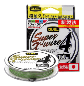 Плетёный шнур Duel PE Super X-Wire 4 150m #1.0/0.17мм 8.0кг 5Color H3587 Плетёный шнур Duel PE Super X-Wire 4 150m #1.0/0.17мм 8.0кг 5Color H3587
