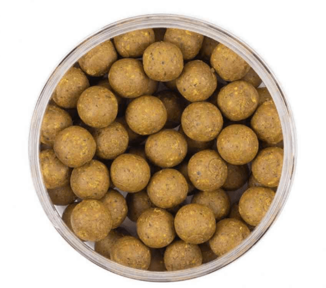 Насадочные бойлы пылящие MINENKO Pineapple&Krill (ананас/креветка) Ø14мм 120гр/бан.