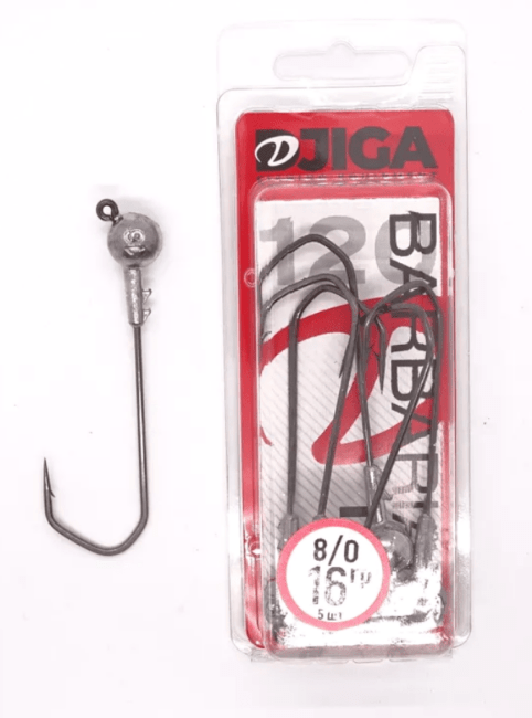 Джиг-головка BARBARIAN кр. 8/0 16гр. уп.5шт.