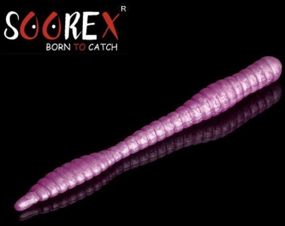 Силиконовая приманка SOOREX PRO Worm 80мм 1.3гр Сыр #407 Сирень/Lilac 6шт/уп Силиконовая приманка SOOREX PRO Worm 80мм 1.3гр Сыр #407 Сирень/Lilac 6шт/уп