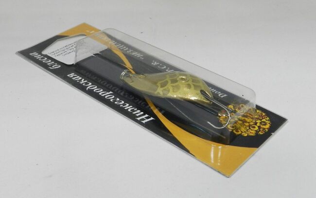 Блесна колеблющаяся Нижегородская блесна Карасик 13гр #золото (незацепляйка)