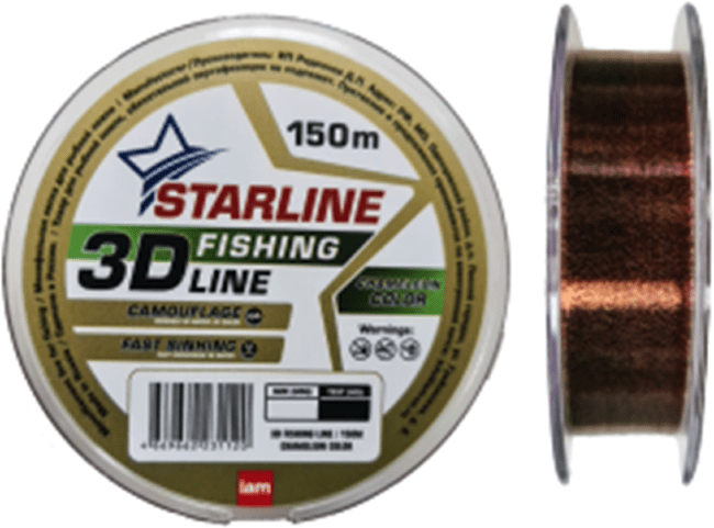 Леска монофил IAM STARLINE 3D Line Pixel 150м 0.12мм 1.4кг Chameleon