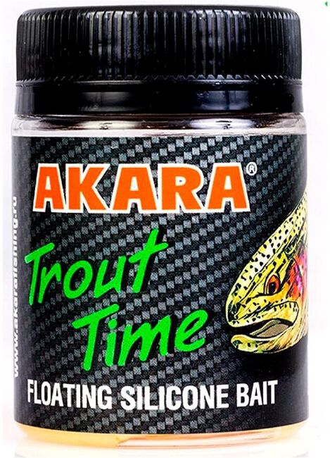 Силиконовая приманка AKARA Trout Time MAGGOT1,6"/40мм #454 10шт/уп Cheese
