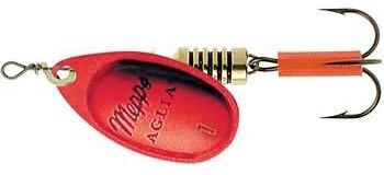 Блесна вращающаяся MEPPS Aglia Platinum Rouge (алый) №5 13г