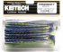 Виброхвост KEITECH Swing Impact 4" PAL#06 Violet Lime Belly 10см 4.75гр 8шт/уп