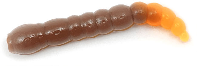 Силикон приманка BORODA BAITS Kora Buba DC SS 35мм 0.7гр Корич/Оранж Сыр 12шт/уп