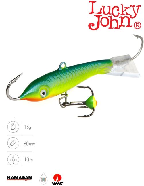 Балансир Lucky John CLASSIC 6 с тр. 60мм/29 блистер