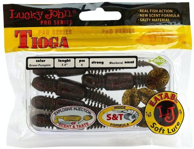 Виброхвост LUCKY JOHN Pro Series Tioga 3.9" 100мм #PA03 5шт/уп 140104-PA03