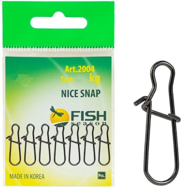 Застежка FISH SEASON Nice Snap №2 25кг 7шт/уп 2004-2F
