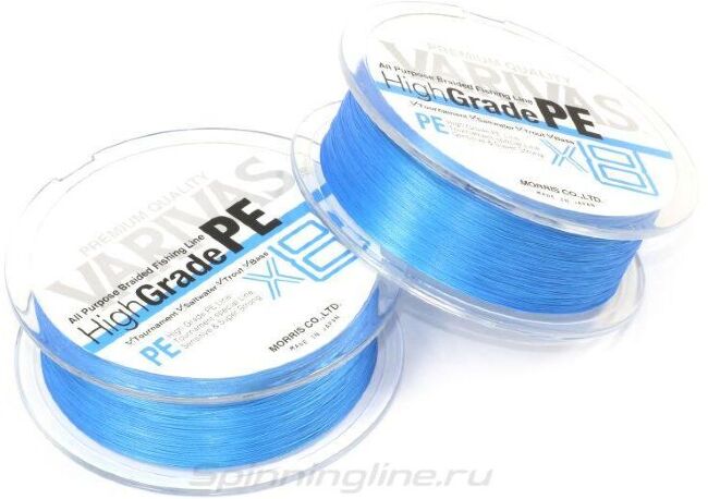 Плетёный шнур Varivas High Grade PE x8 Ocean Blue #1.0 150м Плетёный шнур Varivas High Grade PE x8 Ocean Blue #1.0 150м