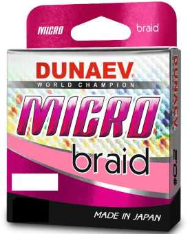 Плетёный шнур DUNAEV Micro PEx4 150м #0.3/0.090мм 3.20кг PinkColor Плетёный шнур DUNAEV Micro PEx4 150м #0.3/0.090мм 3.20кг PinkColor