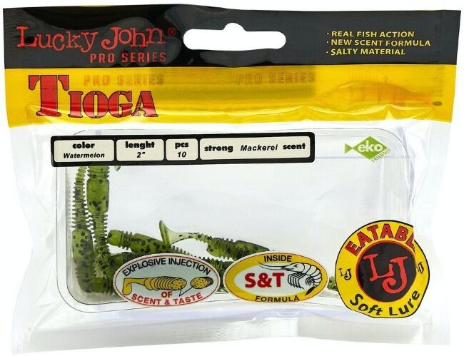 Виброхвост LUCKY JOHN Pro Series Tioga 2" 50мм #PA01 10шт/уп 140102-PA01