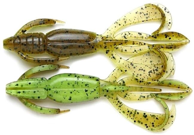 Силиконовая приманка KEITECH Crazy Flapper 3.6" #401 Green Pumpkin PP Chart 9.0см 6.75гр 7шт/уп