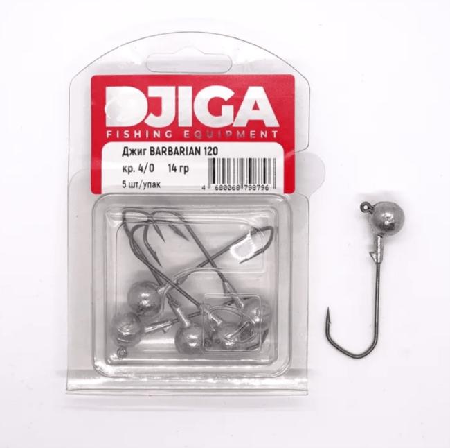 Джиг-головка BARBARIAN кр 4/0 14гр. 5шт/уп