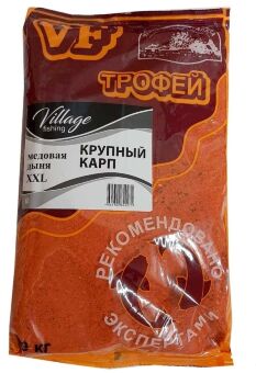 Прикормка VILLAGE FISHING Трофей Крупный карп Медовая дыня XXL 0.9кг Прикормка VILLAGE FISHING Трофей Крупный карп Медовая дыня XXL 0.9кг