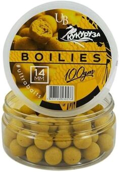 Бойлы насадочные варёные ULTRABAITS Кукуруза 14мм,100гр/уп