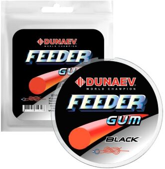 Feeder Gum Dunaev black длина 5м диам 0.7мм Feeder Gum Dunaev black длина 5м диам 0.7мм