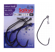 Крючки Saikyo BS-2435 BN №5/0 5шт/уп Крючки Saikyo BS-2435 BN №5/0 5шт/уп