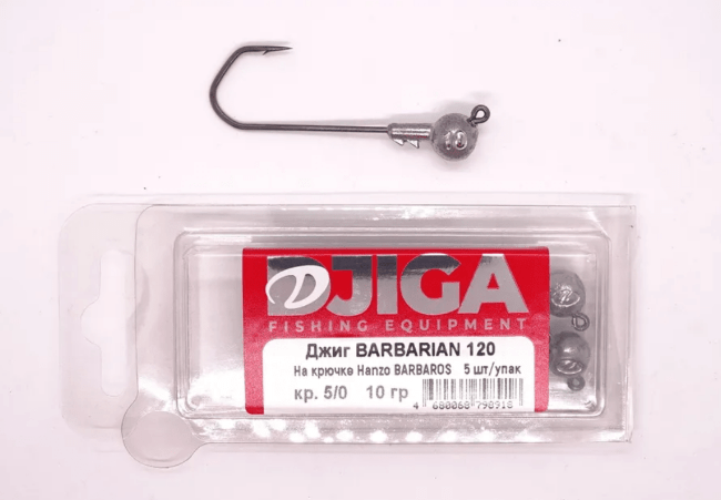 Джиг-головка BARBARIAN кр. 5/0 10гр. уп.5шт.