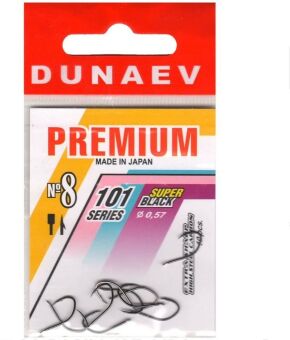Крючок DUNAEV Premium 101 #8 Ø0.57мм 10шт/уп Крючок DUNAEV Premium 101 #8 Ø0.57мм 10шт/уп