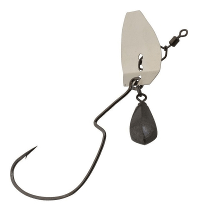 Крючок офсетный с оснасткой ZF-1S ZERO-DAN FLASH Offset #3/0-9g