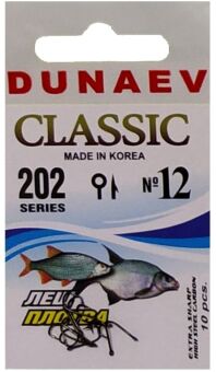 Крючок DUNAEV Classic 202 #12 10шт/уп Крючок DUNAEV Classic 202 #12 10шт/уп