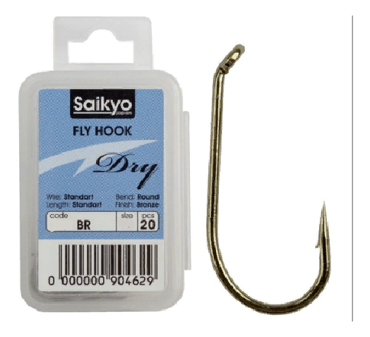 Крючок SAIKYO KH-71451 Dry Fly BR №14 20шт/уп