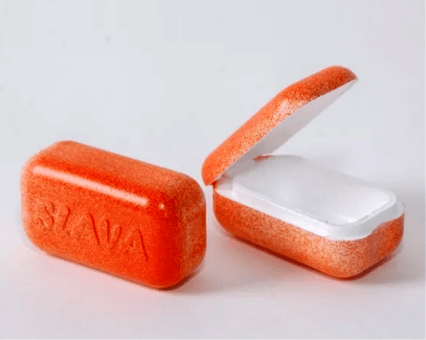 Мотыльница SLAVA крашеная пенопласт малая 60*30мм