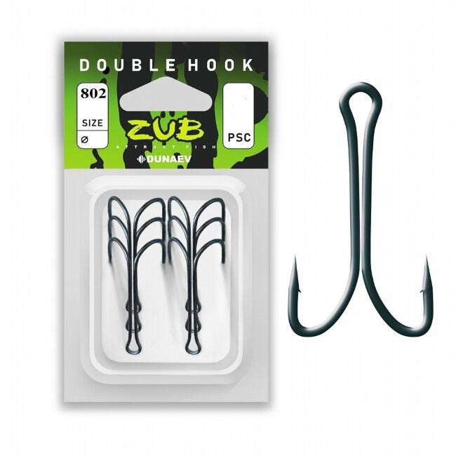 Крючок двойной ZUB 802 Short #8 8шт/уп Крючок двойной ZUB 802 Short #8 8шт/уп