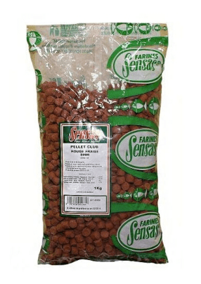 Пеллетс Sensas Club ROUGE Fraise 8мм 1кг Пеллетс Sensas Club ROUGE Fraise 8мм 1кг