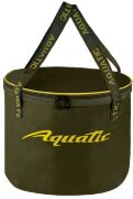 Ведро для замешивания корма герметичное с крышкой AQUATIC 24л, 35х25см, хаки В-15Х