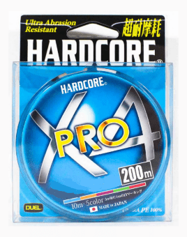 Плетёный шнур DUEL PE Hardcore X4 Pro 200м 5Color #0.6/0.13мм 5.4кг Плетёный шнур DUEL PE Hardcore X4 Pro 200м 5Color #0.6/0.13мм 5.4кг