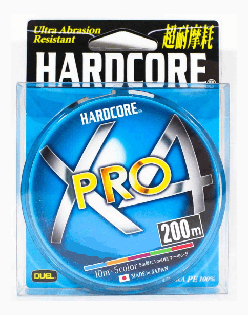 Плетёный шнур DUEL PE Hardcore X4 Pro 200м 5Color #0.6/0.13мм 5.4кг Плетёный шнур DUEL PE Hardcore X4 Pro 200м 5Color #0.6/0.13мм 5.4кг