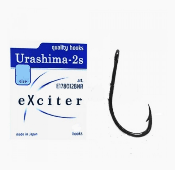 Крючок EXCITER Urashima-2S Hi-Carbon Steel #4/0 3шт/уп