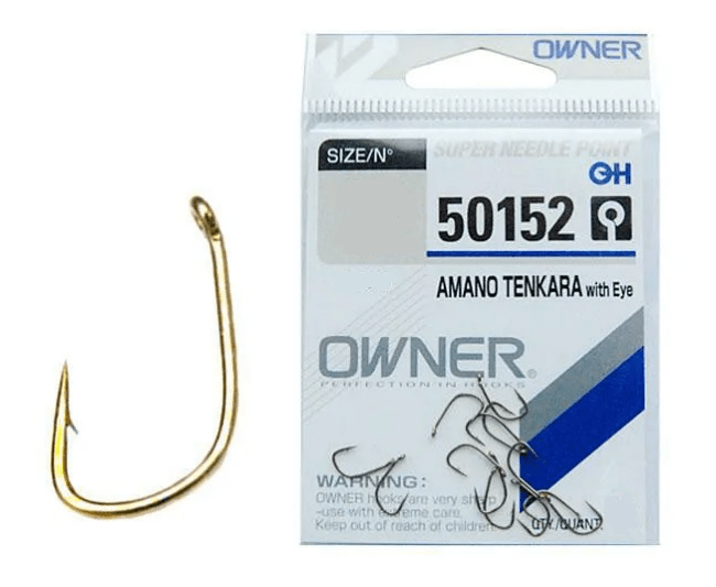 Крючок OWNER 50152-10 Amano Tenkara with Eye колечко корич кован 13шт/уп
