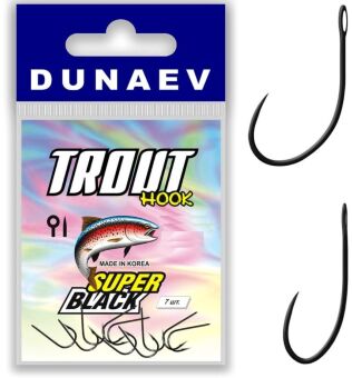 Крючок DUNAEV Trout Super Black #10 7шт/уп