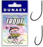 Крючок DUNAEV Trout Super Black #10 7шт/уп Крючок DUNAEV Trout Super Black #10 7шт/уп