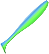 Виброхвост ZUB Izi 165мм цвет 020 желто-синий 4шт/уп Виброхвост ZUB Izi 165мм цвет 020 желто-синий 4шт/уп