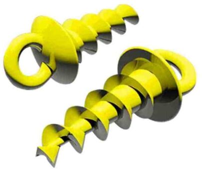 Шуруп для насадок LONG CARP Screw Pegs Floating желтый 10шт/уп (LC-822-Y)