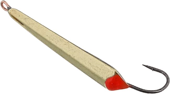 Блесна зимняя ПИРС "Лонг большой"латунь 1.7гр кр.одинарный KUMHO#8