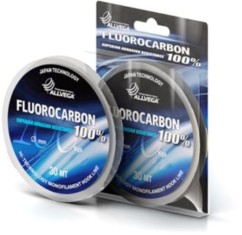 Флюорокарбон ALLVEGA FX Fluorocarbon 100% 30м 0,16мм 3,11кг Флюорокарбон ALLVEGA FX Fluorocarbon 100% 30м 0,16мм 3,11кг