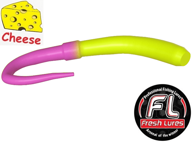 Силиконовая приманка FRESH LURES FlipWorm 3.1”/77мм Сыр #220 10шт/уп