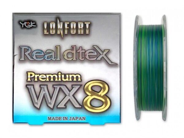 Плетёный шнур YGK Lonfort Real dtex Premium WX8 90м #0.3/0.09мм 9lb/4.1кг многоцветный Плетёный шнур YGK Lonfort Real dtex Premium WX8 90м #0.3/0.09мм 9lb/4.1кг многоцветный