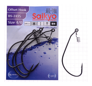Крючки Saikyo BS-2435 BN №4/0 5шт/уп Крючки Saikyo BS-2435 BN №4/0 5шт/уп