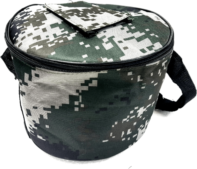 Сумка для жерлиц КРУГЛАЯ Ø230мм h=160мм цвет в ассортименте