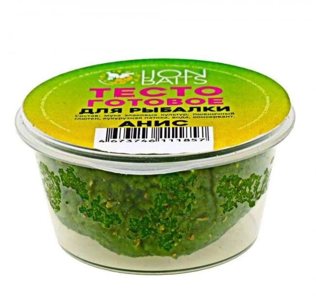 Тесто готовое для рыбалки LION BAITS анис Тесто готовое для рыбалки LION BAITS анис